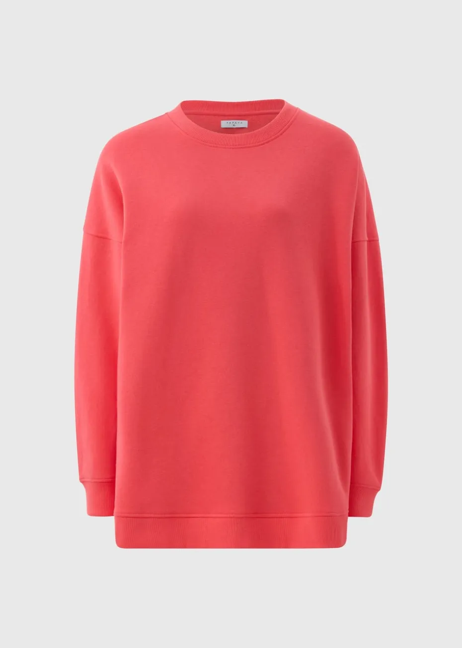 Papaya Petite Coral Longline Sweatshirt