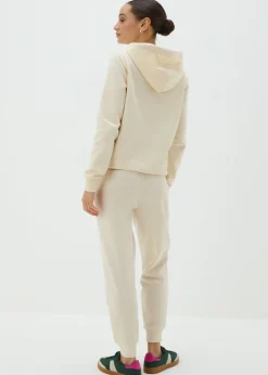 Papaya Petite Cream Cuffed Jogging Bottoms