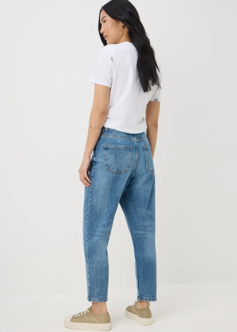 Papaya Petite Mid Wash Mom Jeans