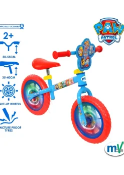 Paw Patrol Balance Bike With Light Up Wheels (12")