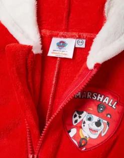 Paw Patrol Marshall Applique Face Unisex Kids Red Onesies (2-7 Years)