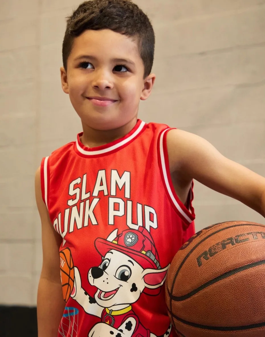 Paw Patrol Marshall Kids Red Basketball Top (2-7 Years)