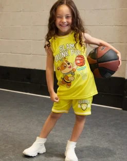 Paw Patrol Rubble Kids Yellow Basketball Set (2-7 Years)