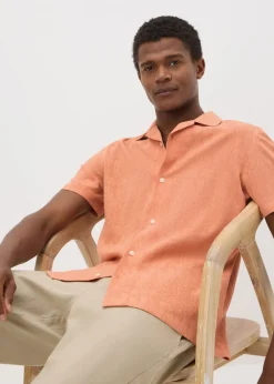 Peach Jacquard Shirt