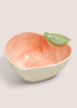 Peach Shaped Ceramic Bowl
