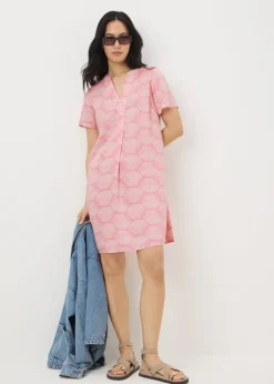 Peach Shell Popover Tunic