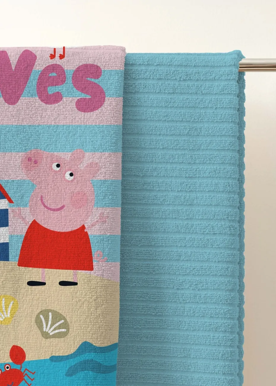 Peppa Pig Blue Waves Beach Pool Towel