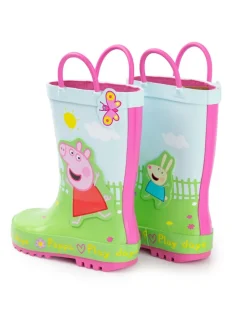 Peppa Pig Kids Multicoloured Play Days Wellington Boots with Handles (4 - 10 Younger)