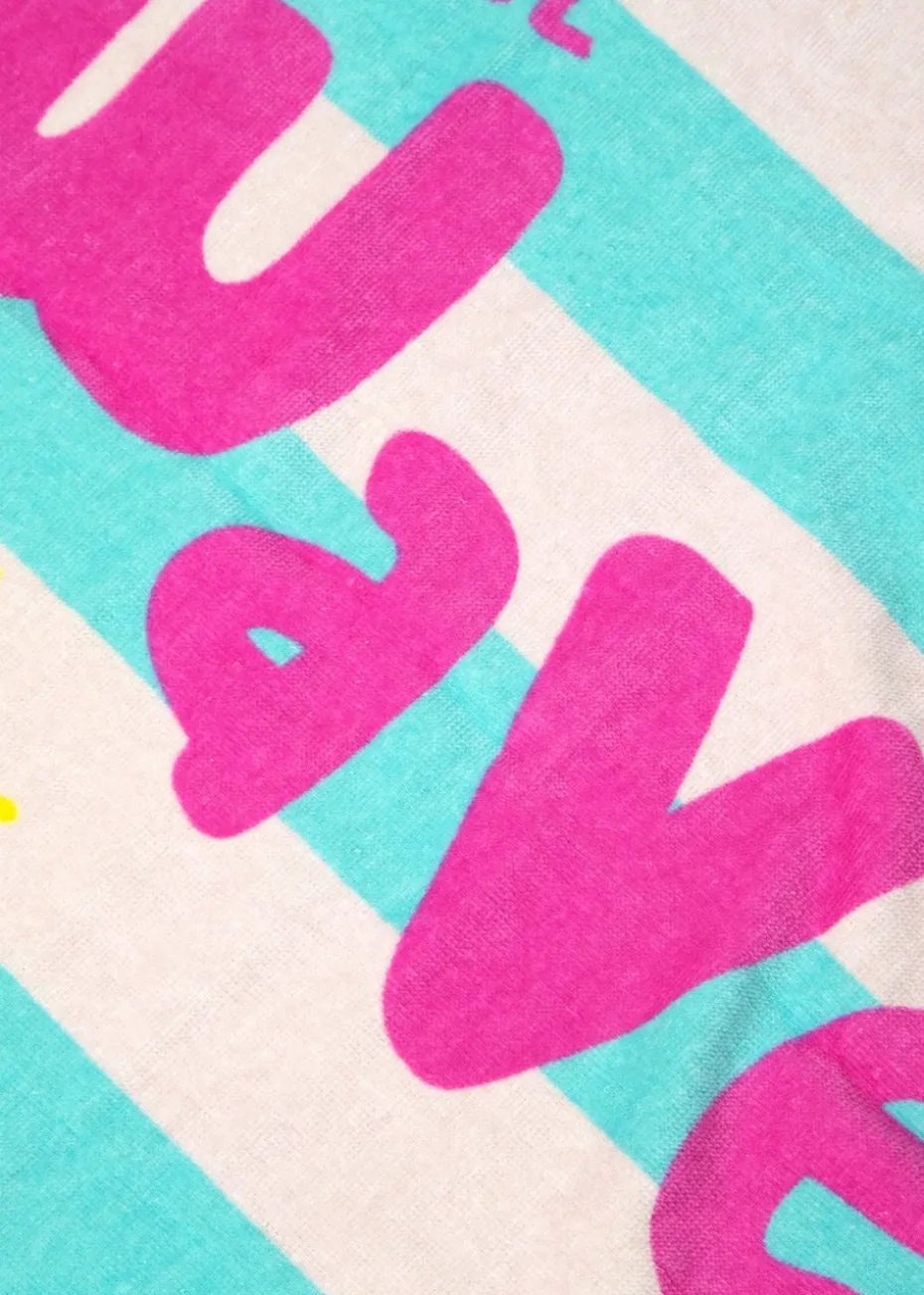 Peppa Pig Multi Colour Waves Poncho Towel