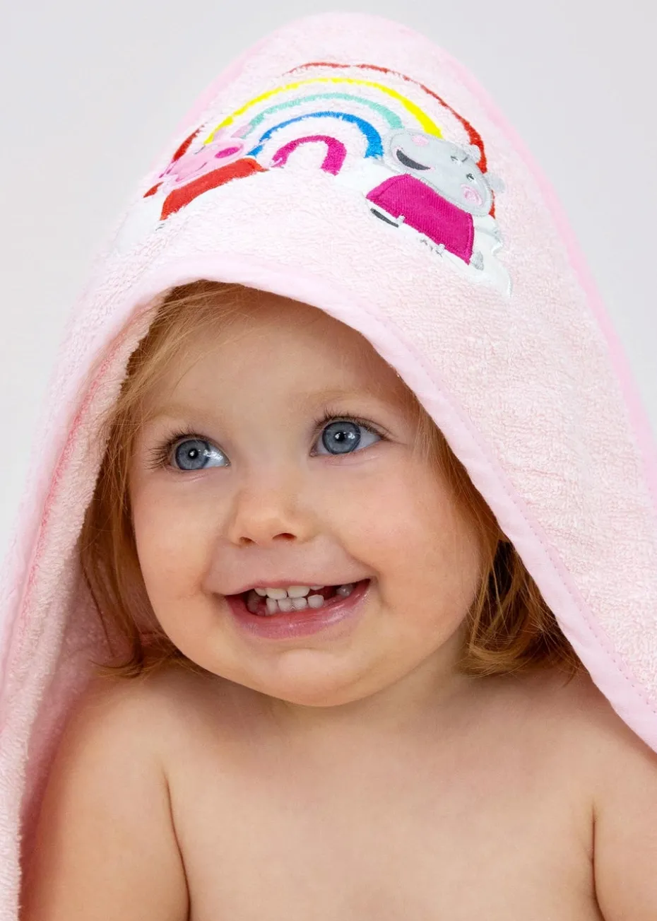 Peppa Pig Pink Lullabies Infant Hooded Towel