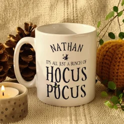 Personalised Memento Company White Halloween Hocus Pocus Mug