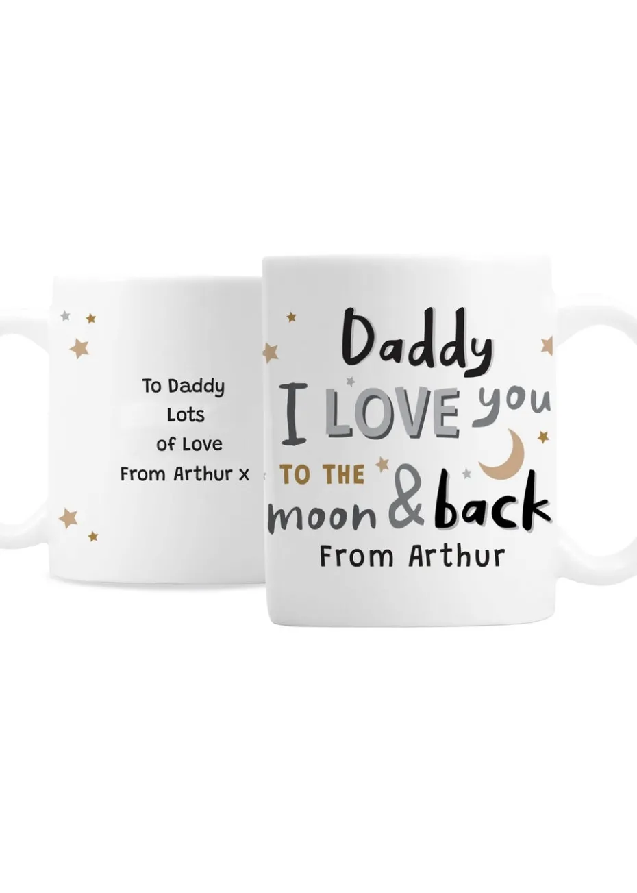 Personalised Memento Company White To the Moon and Back Mug