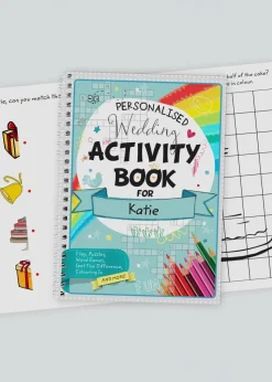 Personalised Memento Company A5 Wedding Activity & Colouring Book Multi