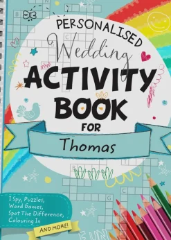 Personalised Memento Company A5 Wedding Activity & Colouring Book Multi
