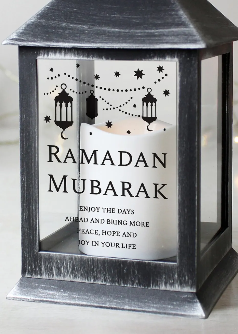Personalised Memento Company Black Eid & Ramadan Black Lantern
