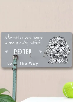 Personalised Memento Company  Cockapoo Grey Lead Hooks