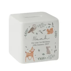 Personalised Memento Company Wood Double Heart Ornament