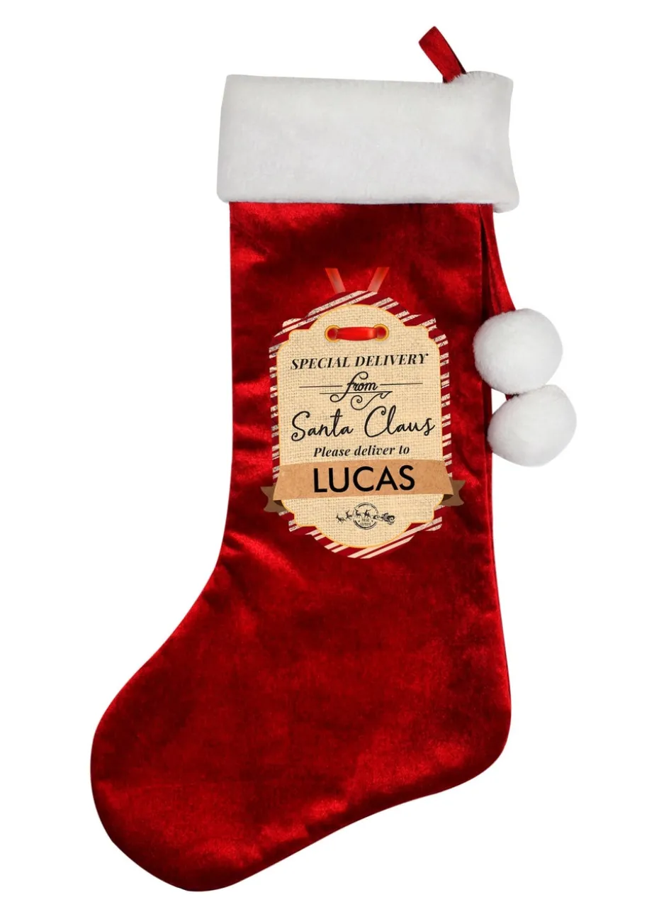 Personalised Memento Company Blue Name Teddy Bear