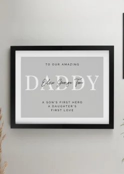 Personalised Memento Company Black Poster Frame