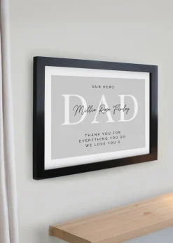 Personalised Memento Company Black Poster Frame