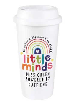Personalised Memento Company White Shape Little Minds Travel Mug
