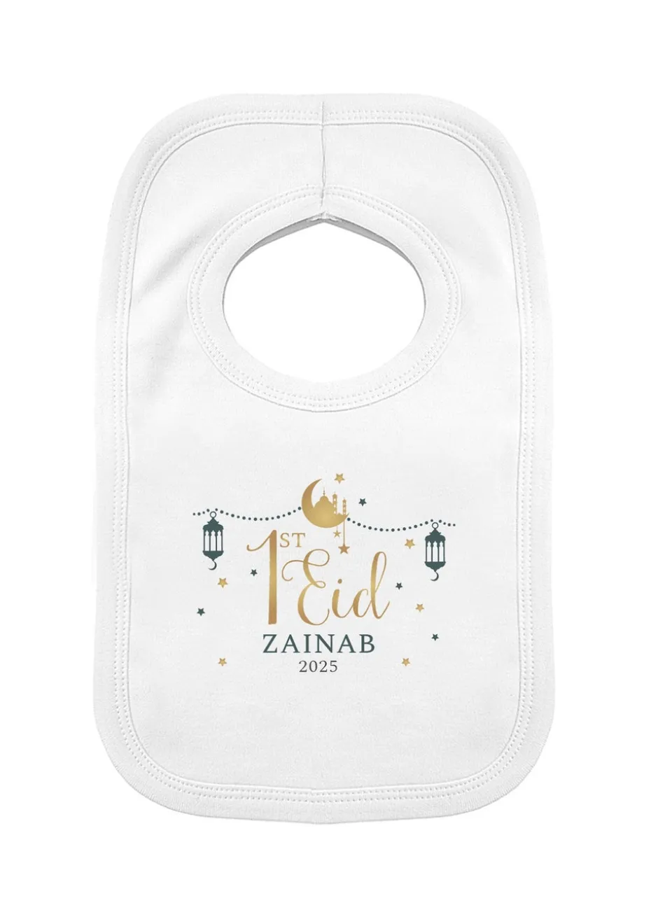 Personalised Memento Company White 1st Eid Bib