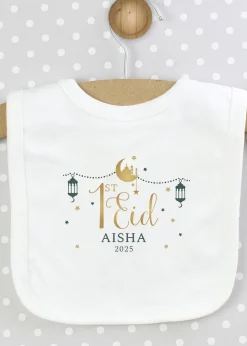 Personalised Memento Company White 1st Eid Bib