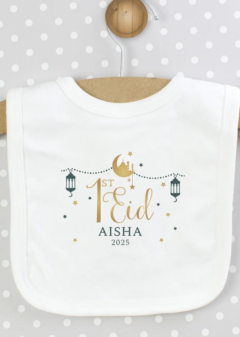 Personalised Memento Company White 1st Eid Bib