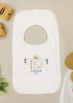 Personalised Memento Company White 1st Eid Bib