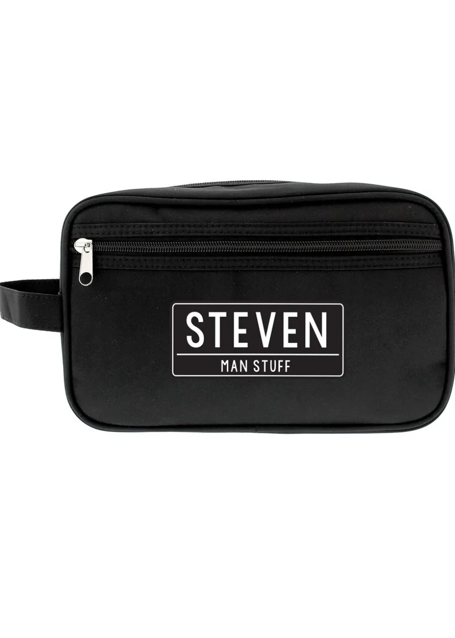 Personalised Memento Company Black Toiletry Bag
