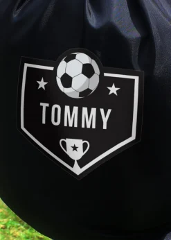 Personalised Memento Company Black Football Kit Bag
