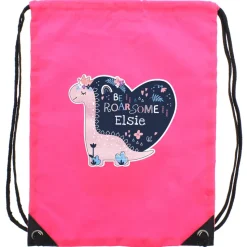 Personalised Memento Company Pink Dinosaur Kit Bag