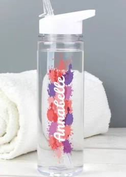 Personalised Memento Company Clear Splash Name Only Water Bottle