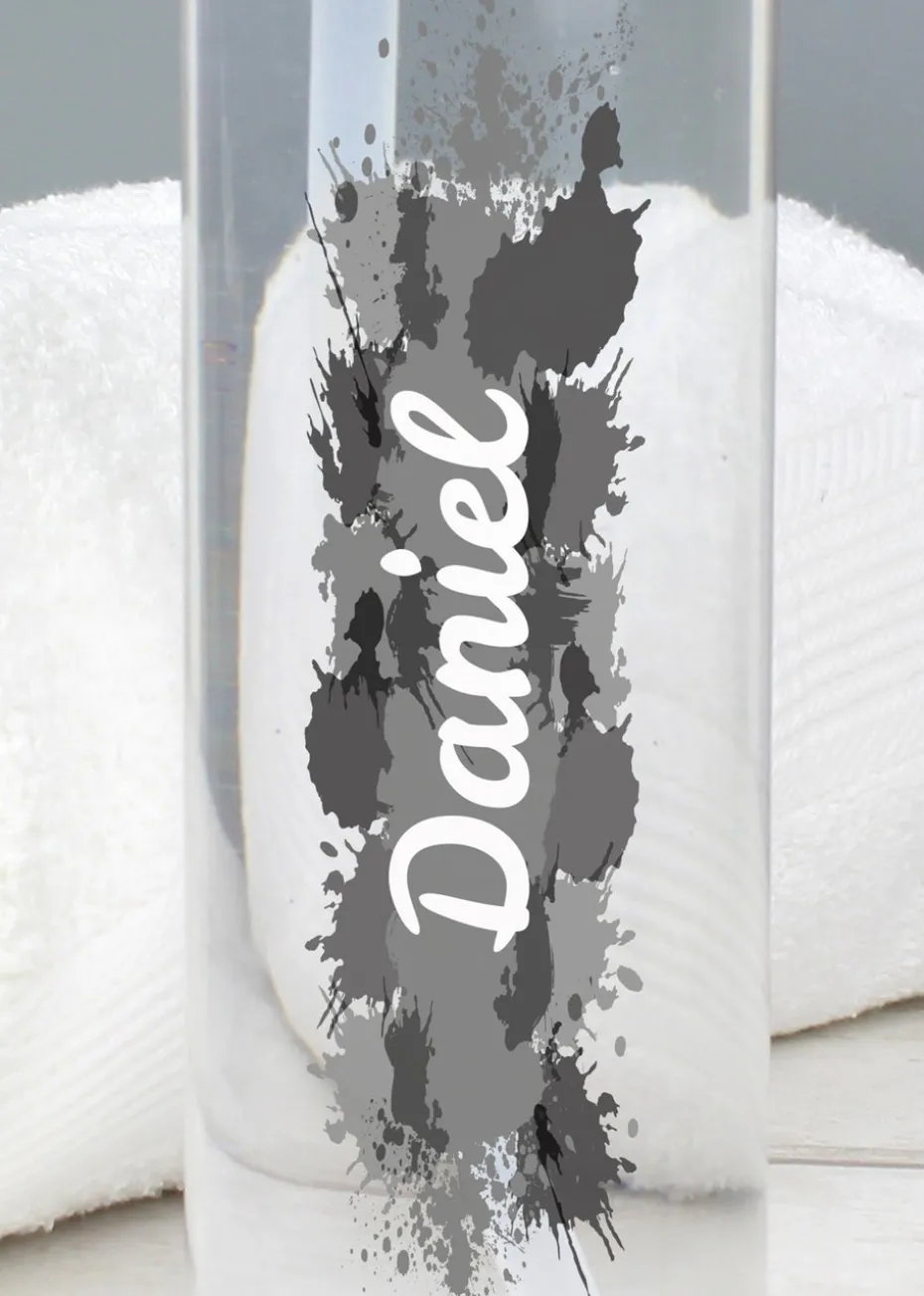 Personalised Memento Company Clear Splash Name Only Water Bottle