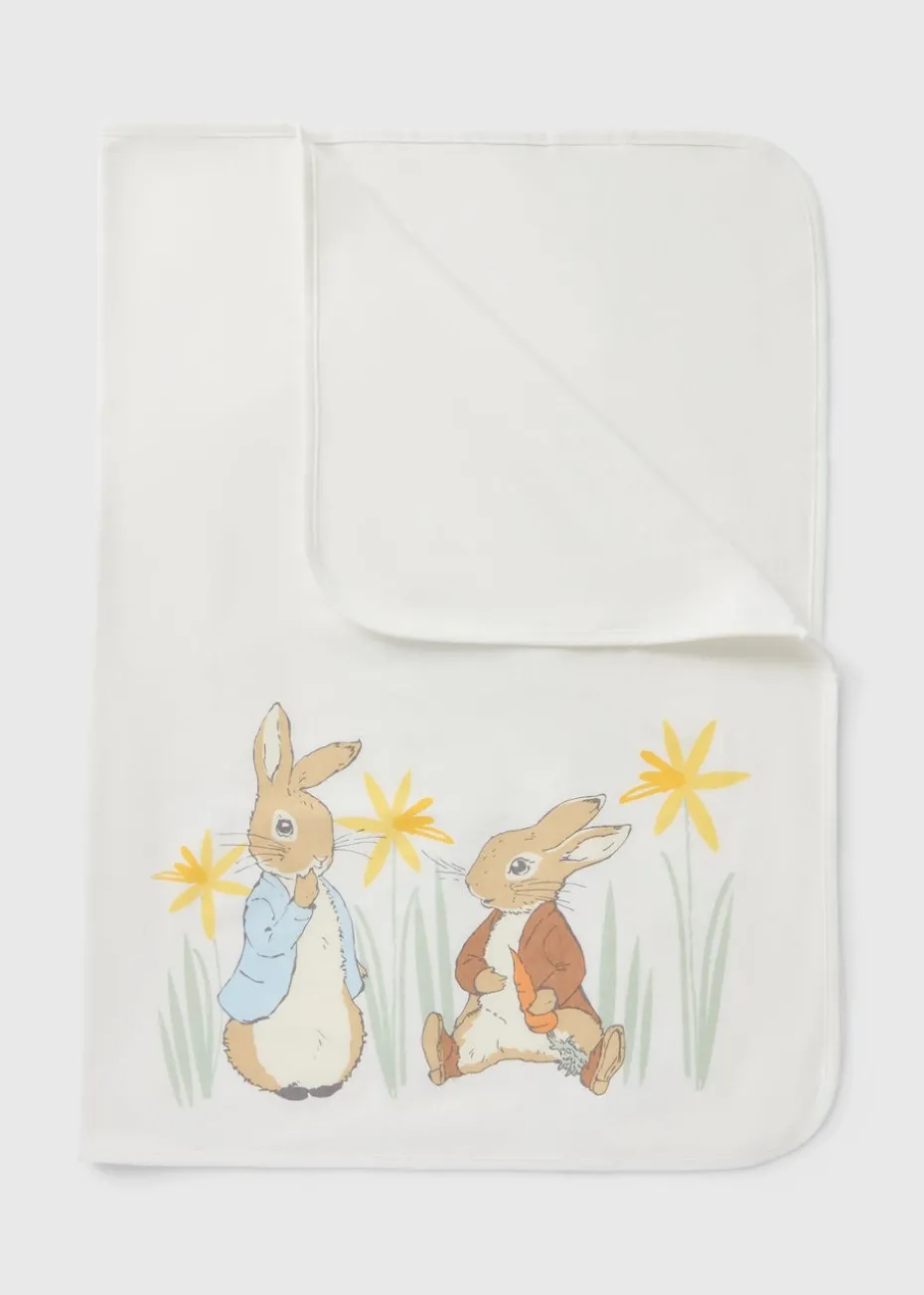 Peter Rabbit Baby Cream Milestone 3 Piece Blanket Set