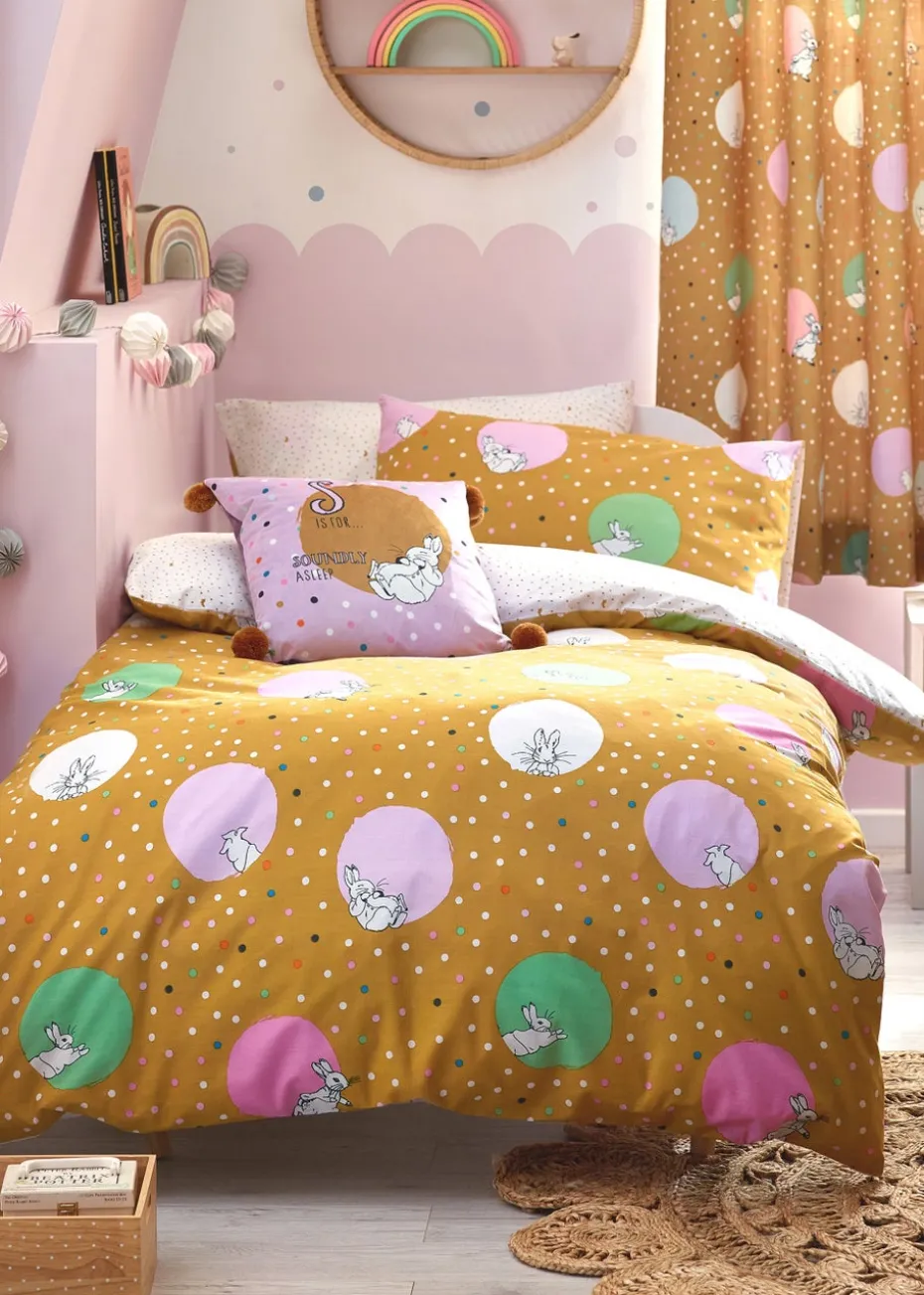 Peter Rabbit™ Dotty Spotted Duvet Cover Set Ochre