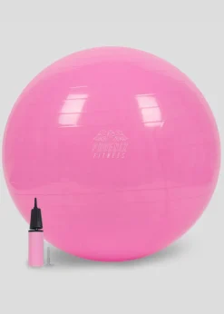 Phoenix Fitness Pink Fit Ball with Pump
