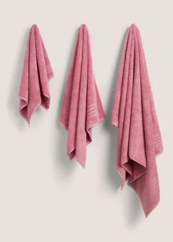 Pink 100% Cotton Egyptian Towel