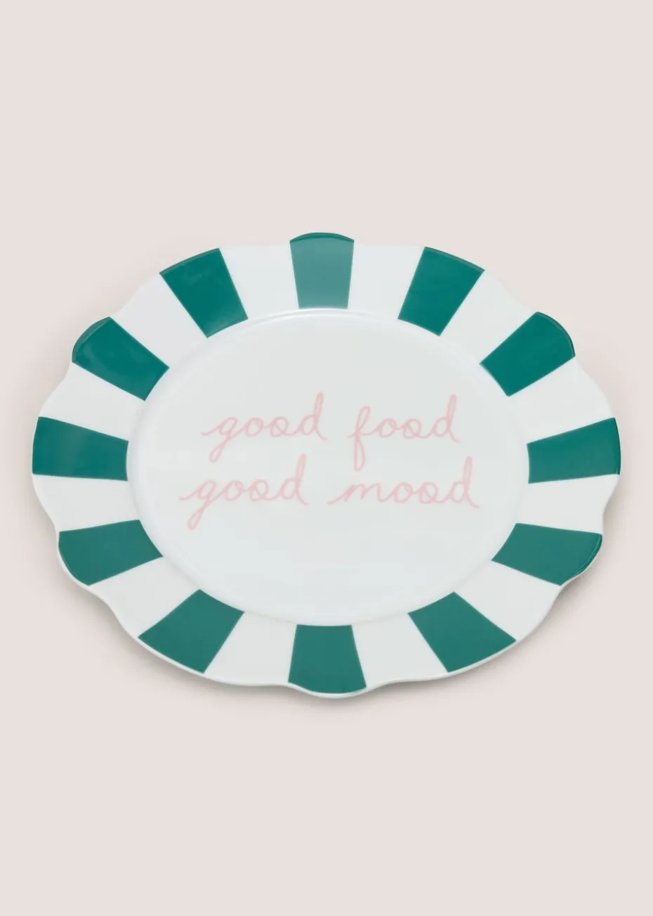 Pink Bon Appetit Dinner Plate