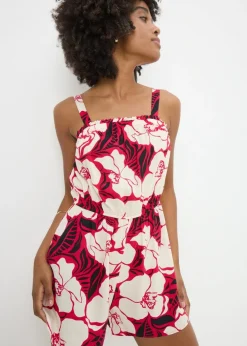 Pink Floral Playsuit