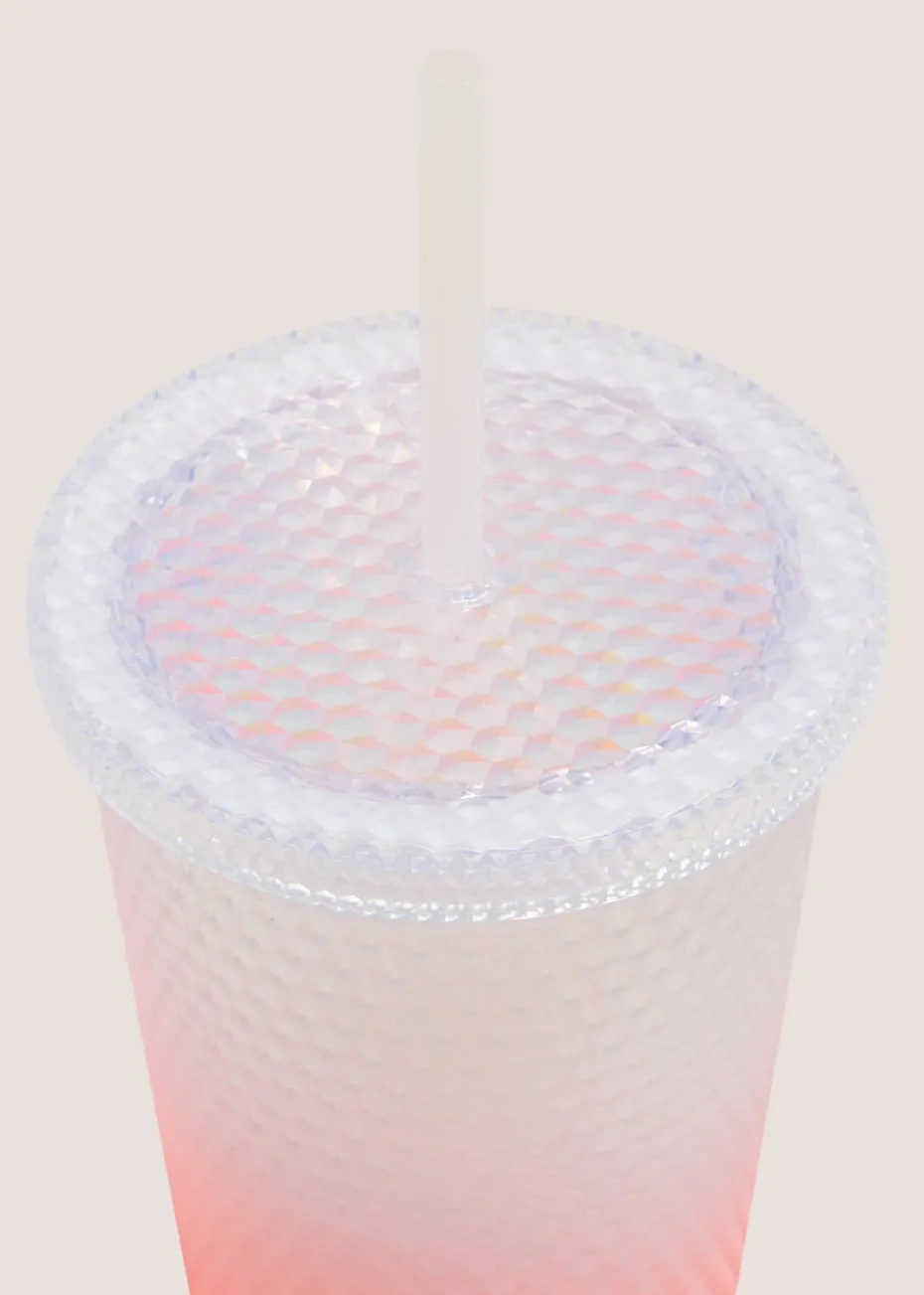 Pink Ombre Studded Tumbler