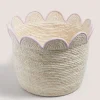 Pink Scallop Edge Basket