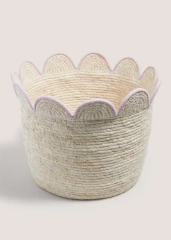 Pink Scallop Edge Basket