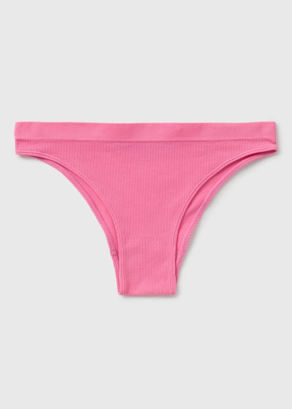 Pink Seamless Brazilian Knickers
