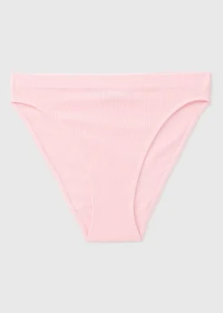 Pink Seamless High Leg Knickers