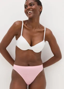 Pink Seamless High Leg Knickers