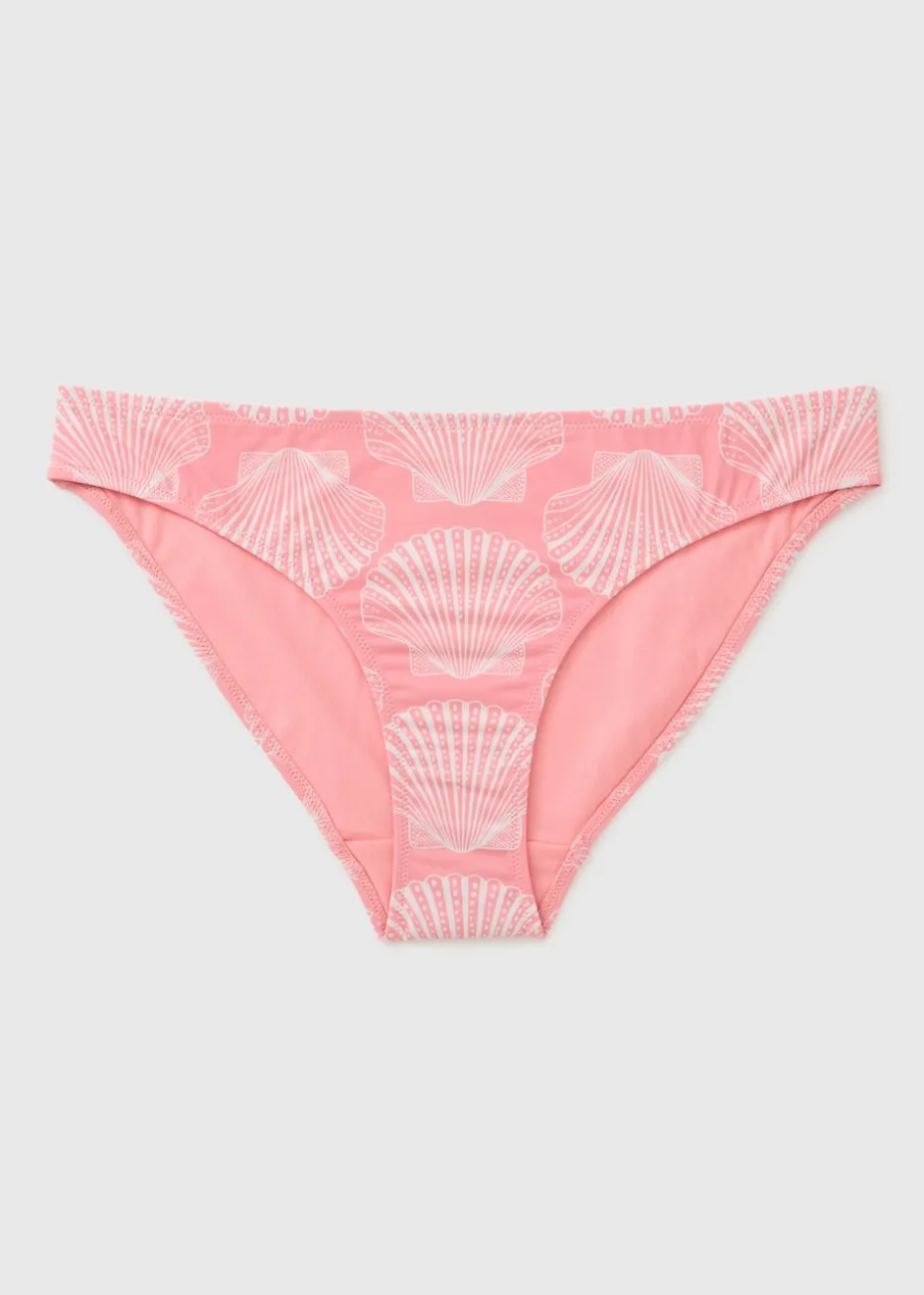 Pink Shell Bikini Bottoms