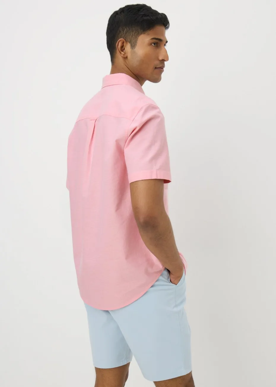 Pink Short Sleeve Oxford Shirt