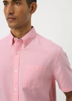 Pink Short Sleeve Oxford Shirt