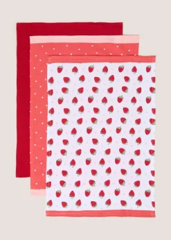 Pink Strawberry Oven Gloves